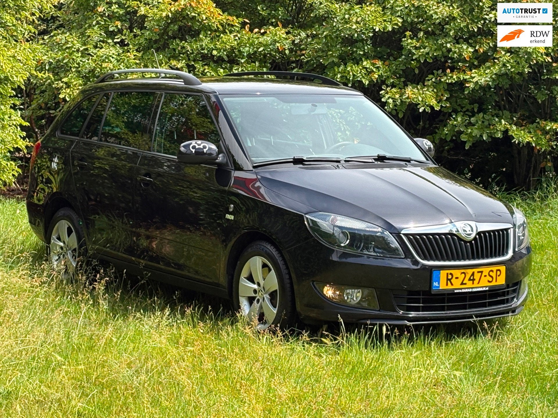 Skoda Fabia Combi 1.2 TSI Ambition Businessline/Automaat/Air, Auto's, Skoda, Euro 5, Stof, Gebruikt, Zwart