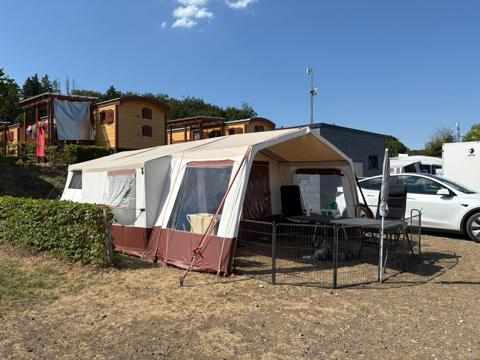 Dit is je kans! Onwijs mooie Jamet Louisiana 2012 te koop!, Caravans en Kamperen, Vouwwagens, Ophalen, Meerkleurig, Aanwezig, Meer dan 6