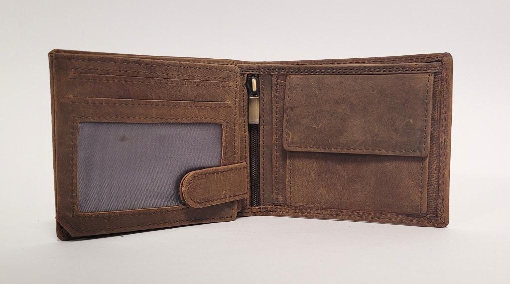 vissers bootje vissen portemonnee van echt leer bruin wallet, Sieraden, Tassen en Uiterlijk, Portemonnees, Info@deconoord.nl, Bruin