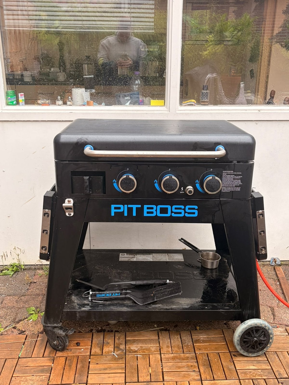 Pit Boss Ultimate Plancha 4 Burner + hoes – ca. 1 jaar oud, Ophalen
