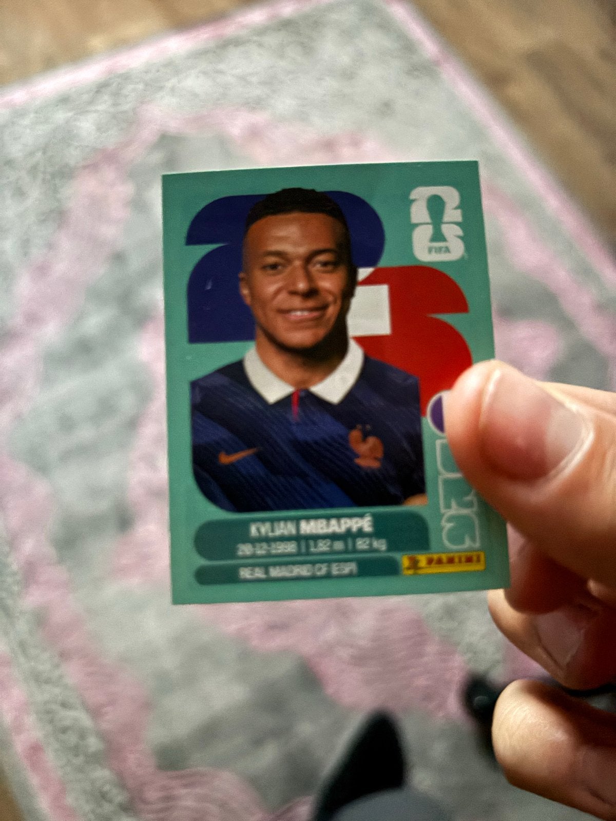 Mbappé Panini sticker - Real Madrid of ESPN, Ophalen of Verzenden, Nieuw, Sport