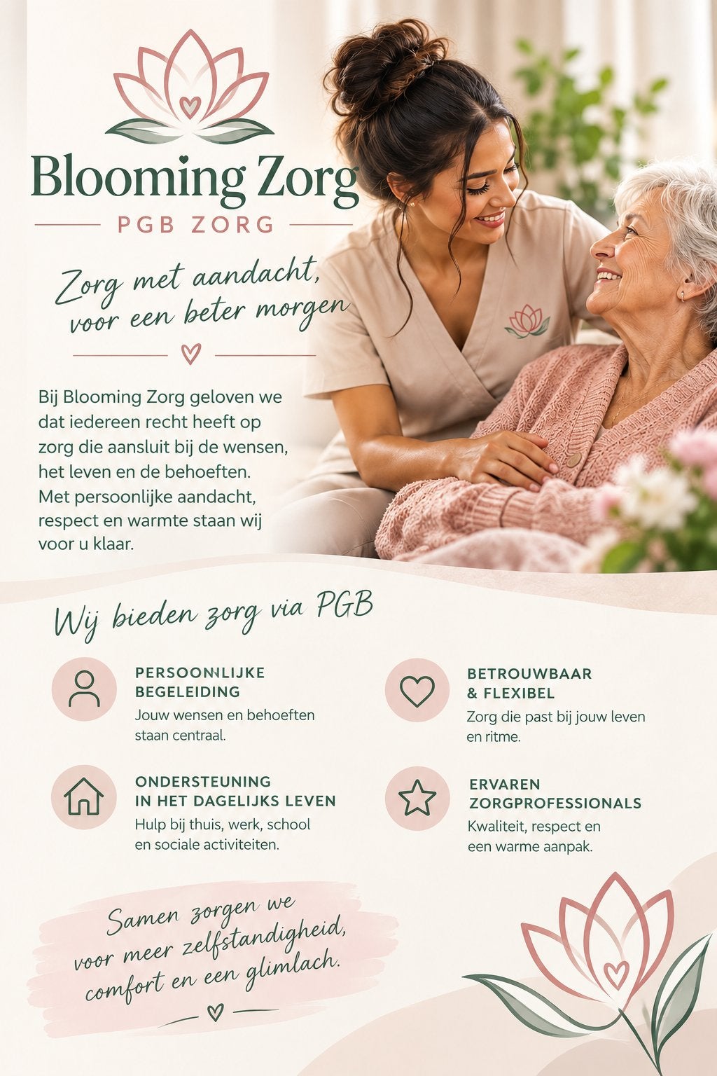 PGB ZORG Eindhoven en omstreken, Komt aan huis, Gehandicaptenzorg