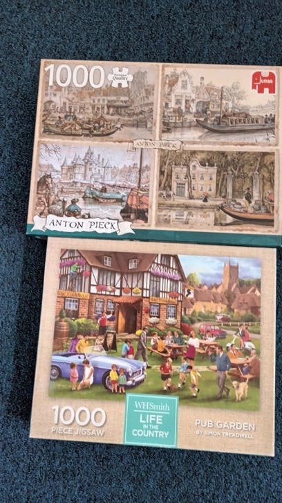 diversen puzzel  3 foto.s, Ophalen, 500 t/m 1500 stukjes, Zo goed als nieuw
