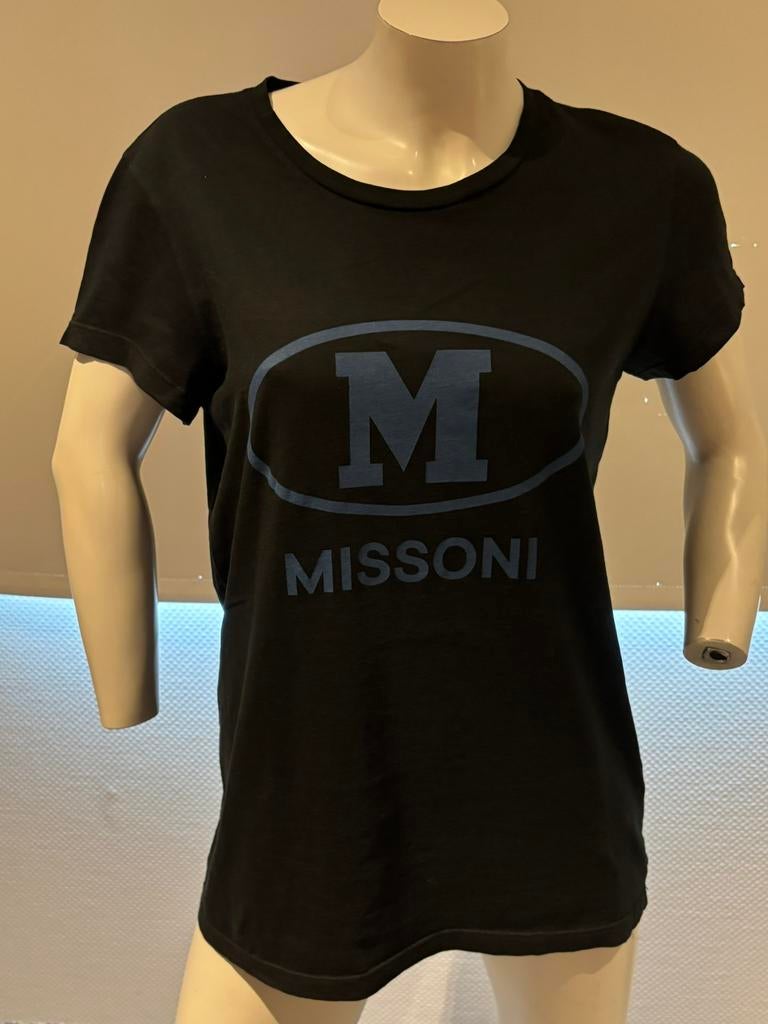 M missoni shirt met logo print maat m, Kleding | Dames, Maat 38/40 (M), ., Zwart, Ophalen of Verzenden