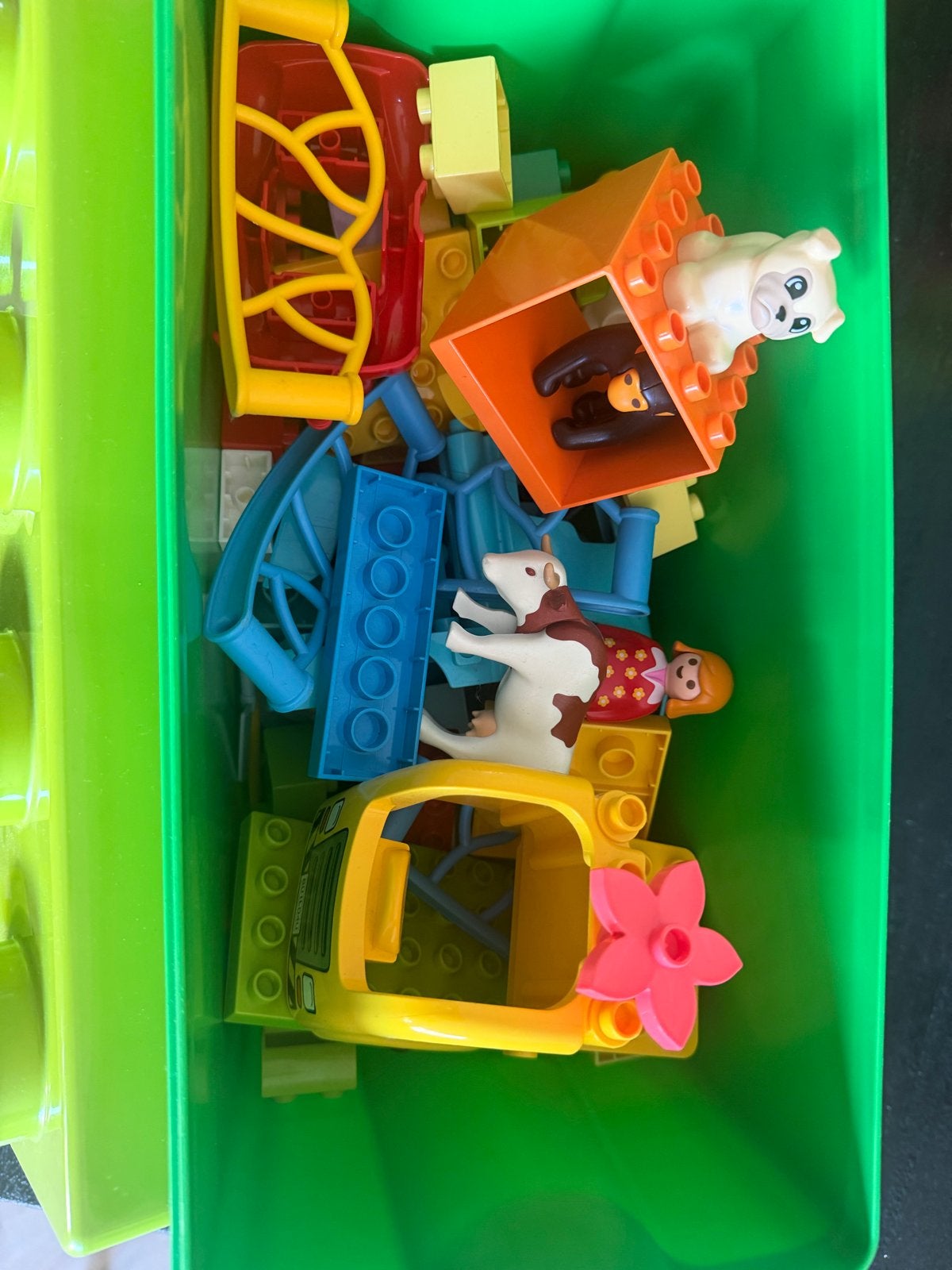 Grote doos vol LEGO Duplo - Boerderij en meer!, Ophalen, Inclusief minifiguren, Overige thema's, Zo goed als nieuw