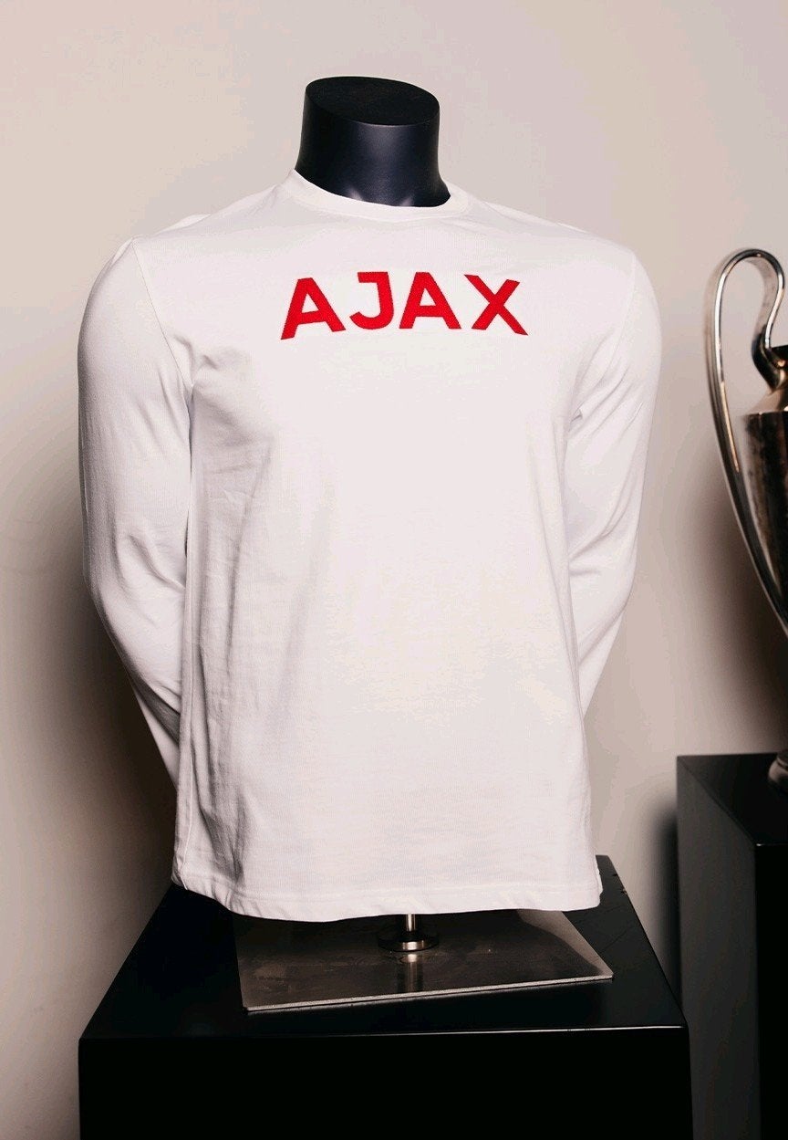 Limited Edition Ajax Sjaak Swart #8 Shirt 635, Maat 52/54 (L), Wit, Nieuw, Ophalen of Verzenden
