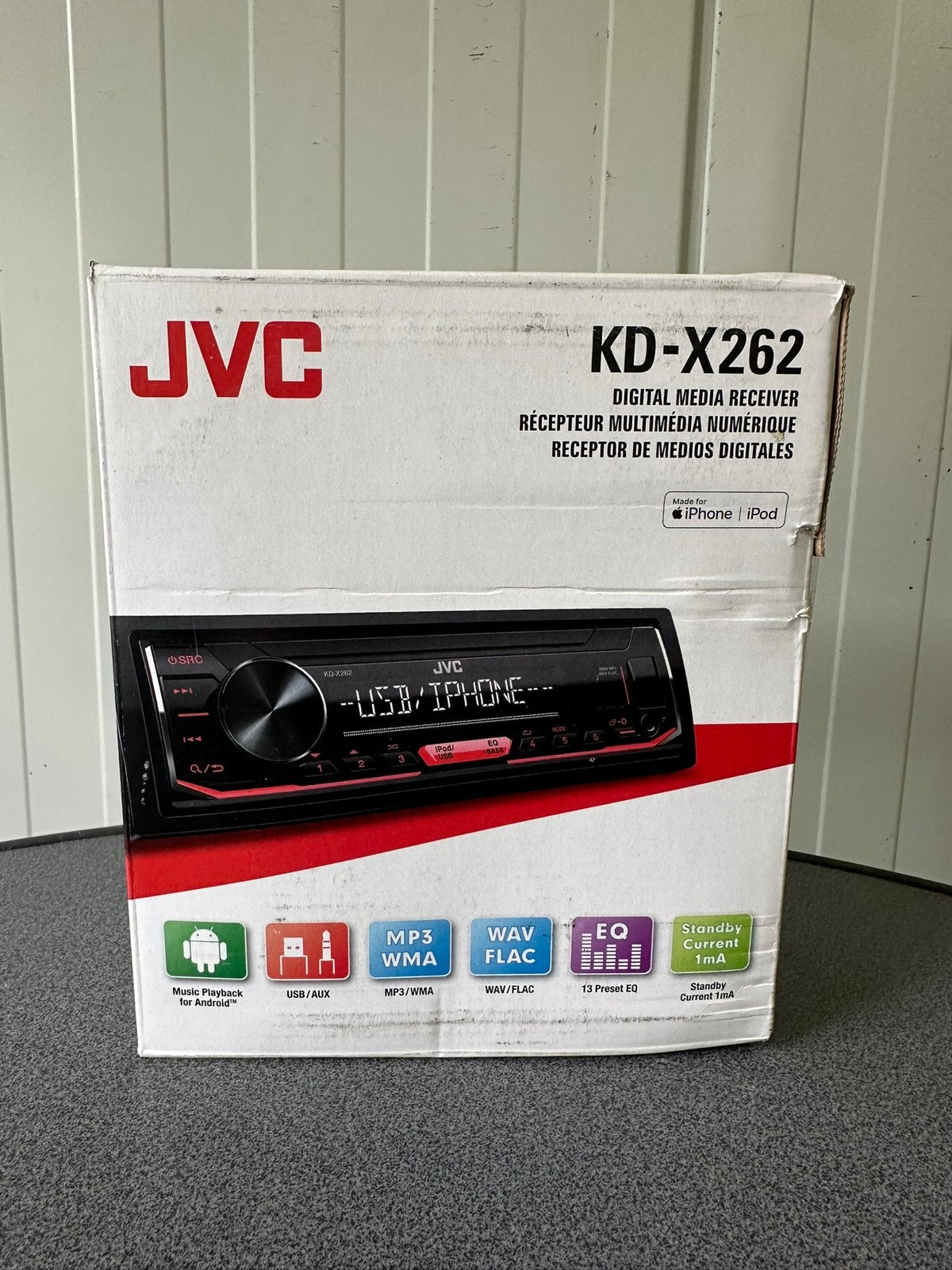 JVC KD-X162 - Autoradio met USB, Auto diversen, Ophalen of Verzenden, Zo goed als nieuw