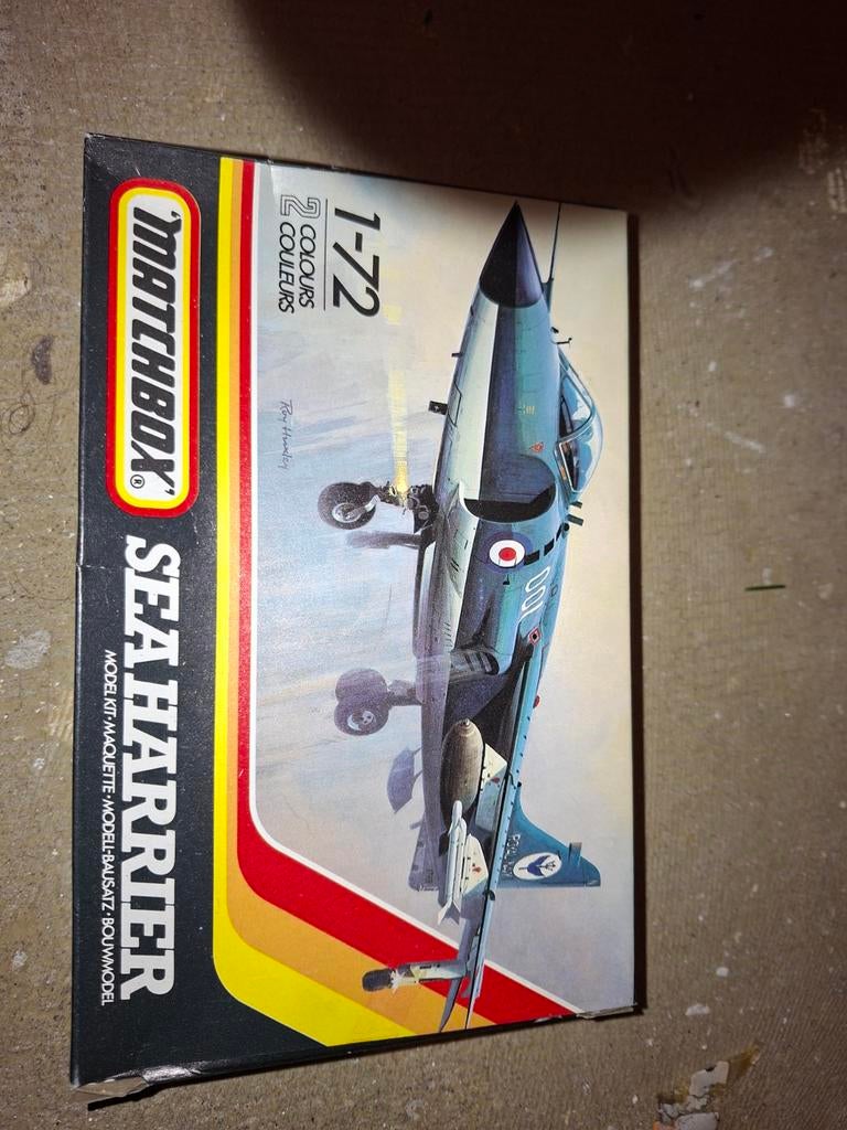 Matchbox Sea Harrier Modelbouwkit 1:72, Hobby en Vrije tijd, Modelbouw | Vliegtuigen en Helikopters, Overige merken, 1:72 tot 1:144