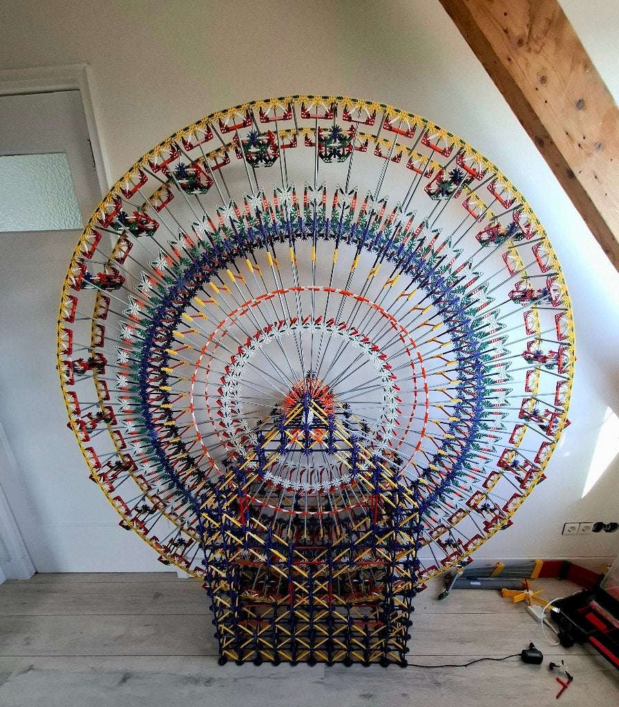 Knex reuzenrad 1,8m compleet, Ophalen of Verzenden, Zo goed als nieuw, K'nex