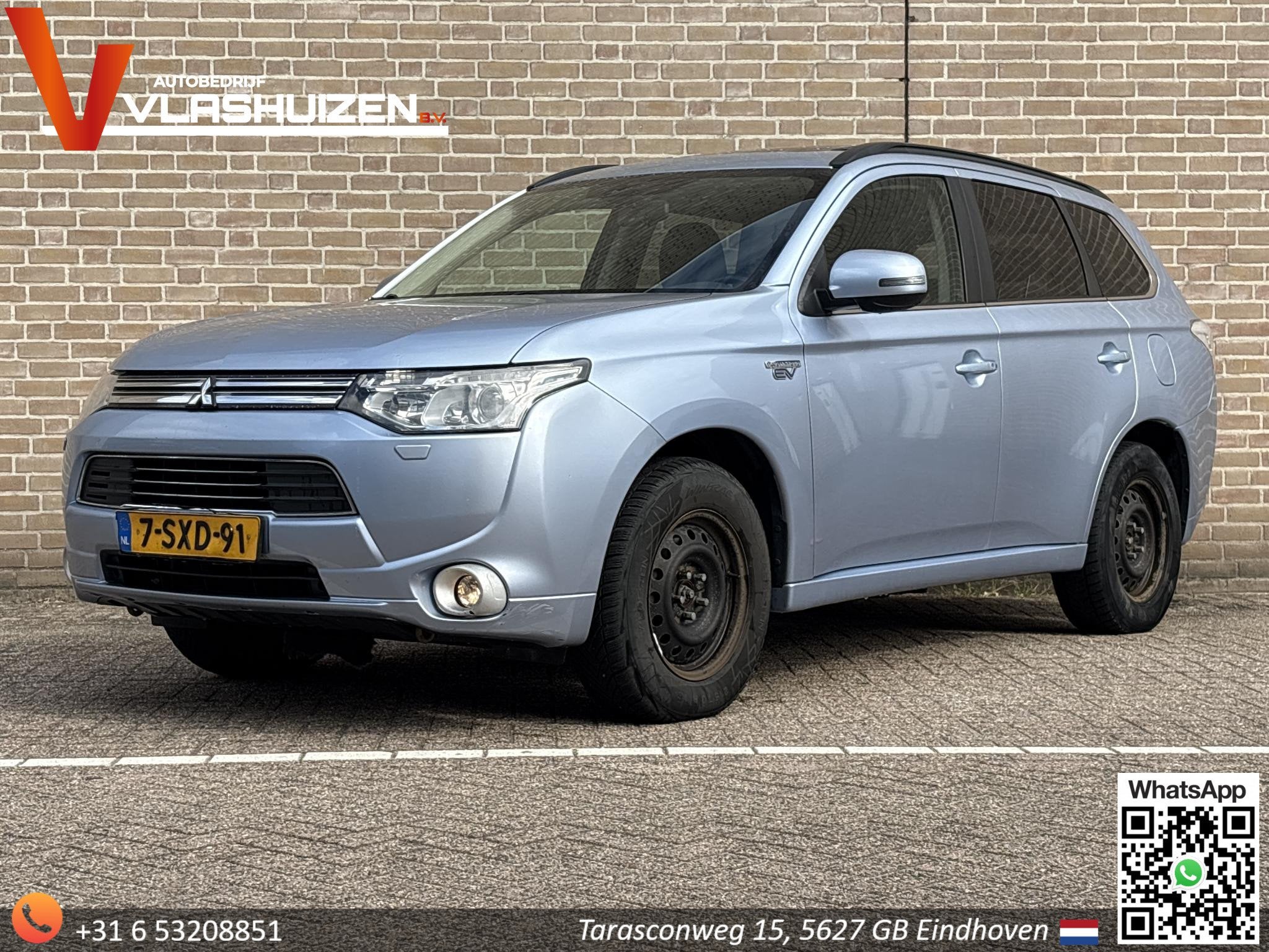 Mitsubishi Outlander 2.0 PHEV instyle | Leder | Pano | Clima, 1998 cc, 4 cilinders, Blauw, Bedrijf