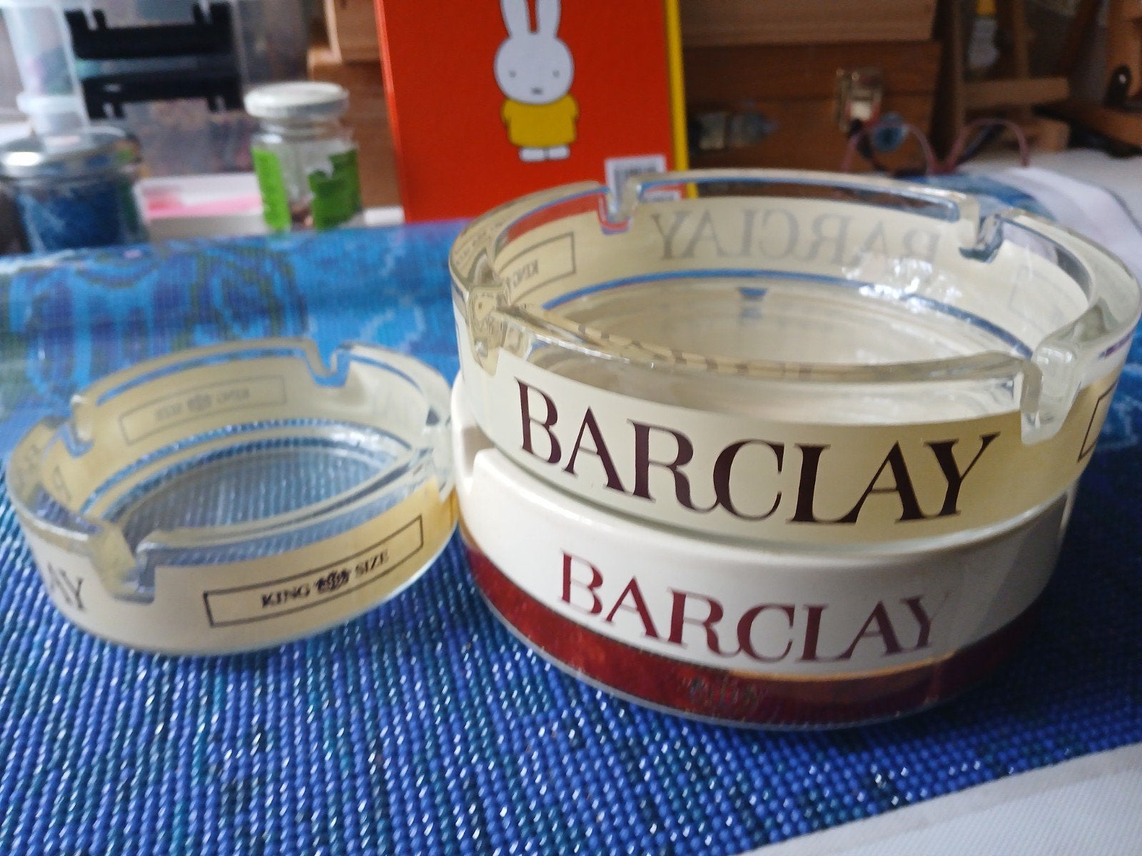 Vintage Barclay Asbakken - Set van 3, Ophalen of Verzenden, Gebruikt