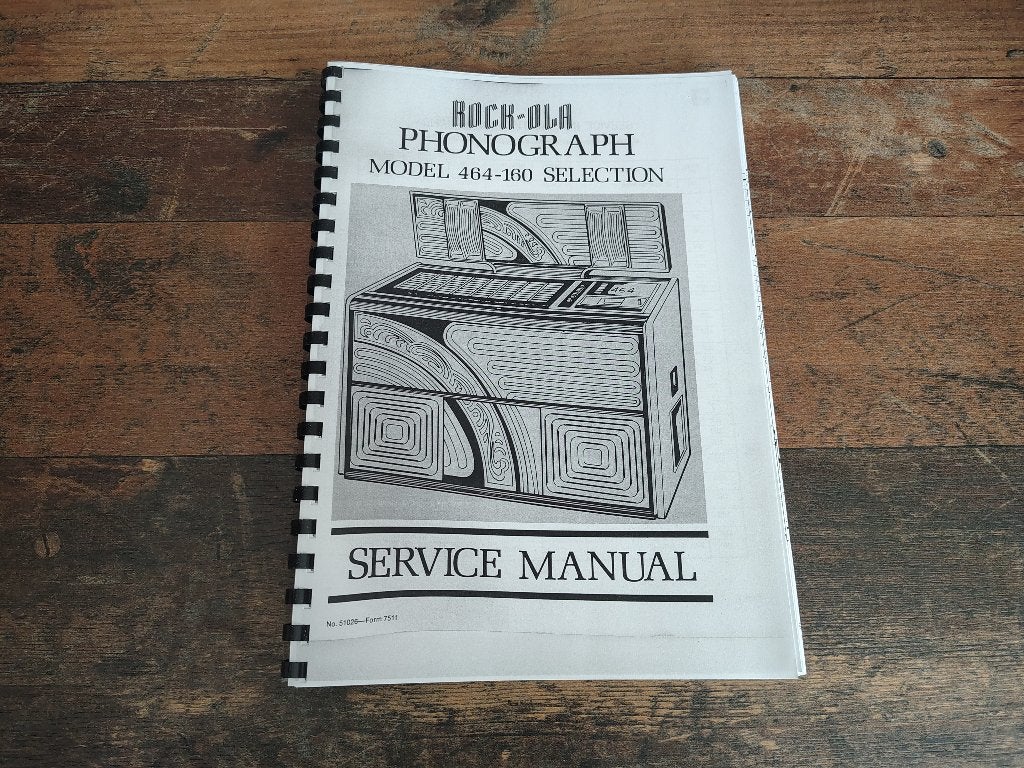Service Manual: Rock-ola 464 (1976) jukebox nieuw !!, Verzenden, Nieuw, 1950 tot 1960, Seeburg