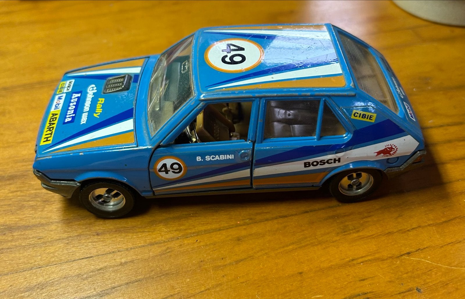 Vintage Fiat Ritmo Rally Modelauto - Schaalmodel, Overige merken, Gebruikt, Auto, 1:32 tot 1:50