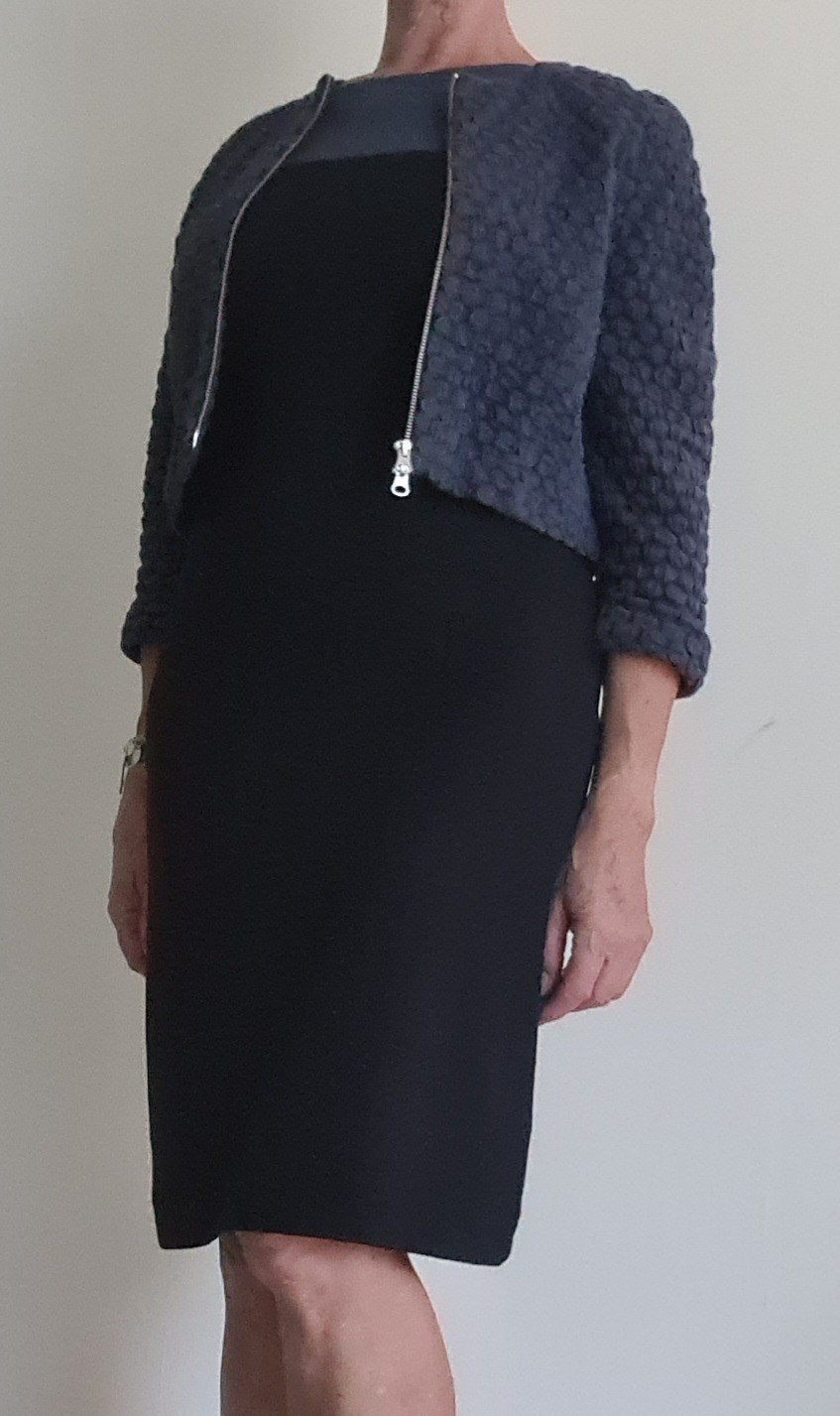Kyra & Ko jurk met bolletjesjasje, maat M, Kleding | Dames, Maat 38/40 (M), Blauw, Nieuw, Ophalen of Verzenden
