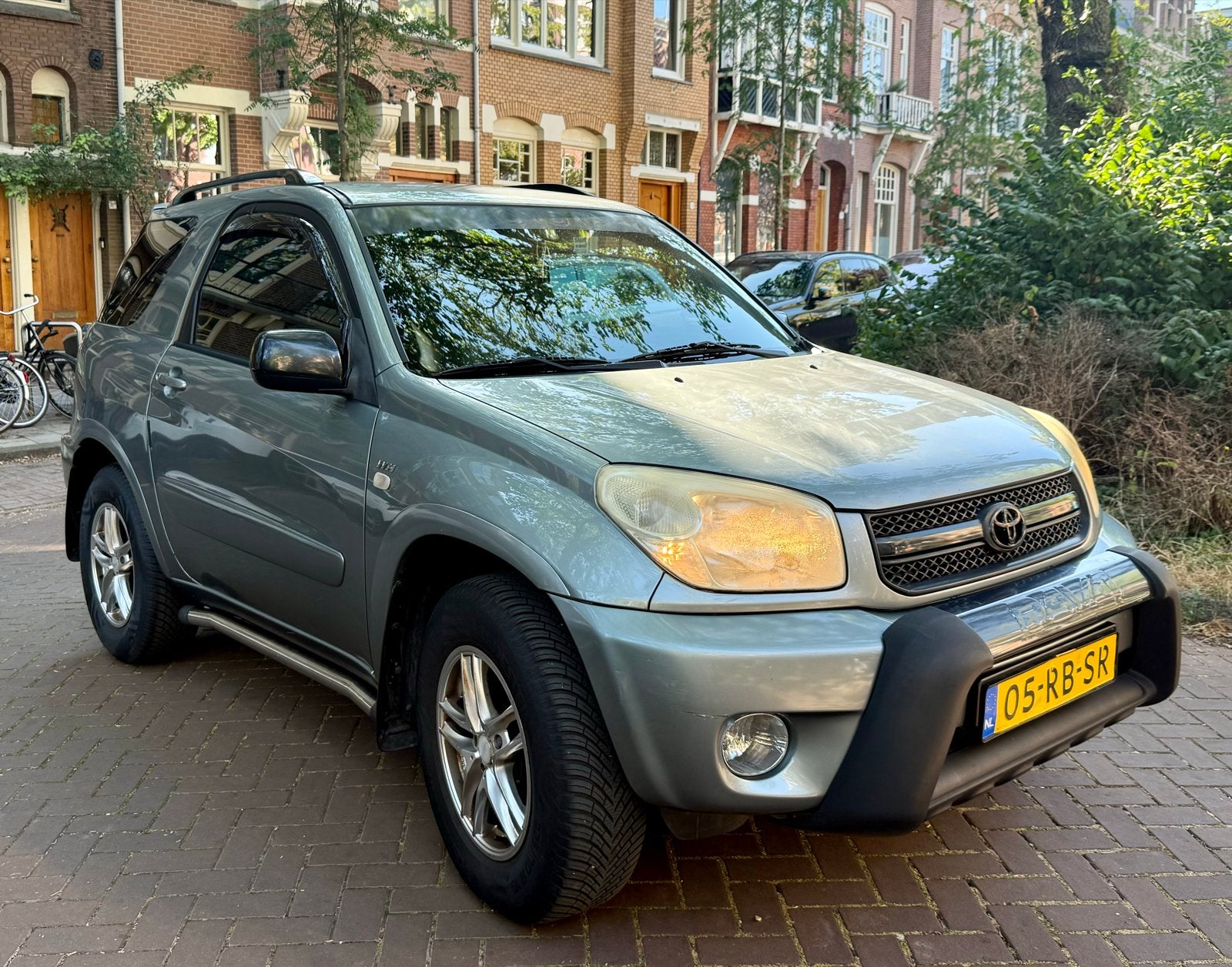 Toyota Rav4 1.8 3DR Linea Terra 2005 licht Groen/grijs, Voorwielaandrijving, 4 cilinders, 1095 kg, 4 stoelen