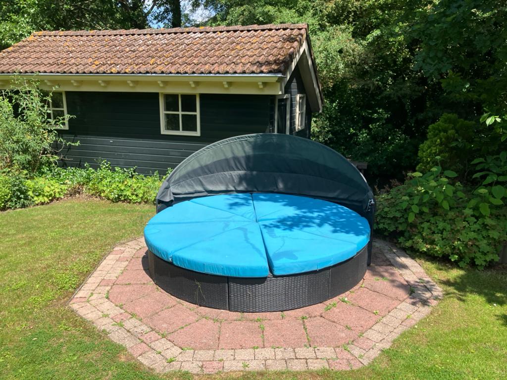 Rond lounge bed, Tuin en Terras, Ophalen of Verzenden, Zo goed als nieuw