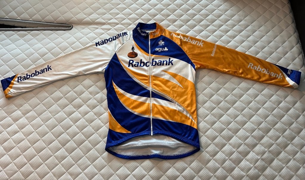 Origineel retro AGU Rabobank wielerjack (lange mouw), Verzenden, Gebruikt, Kleding