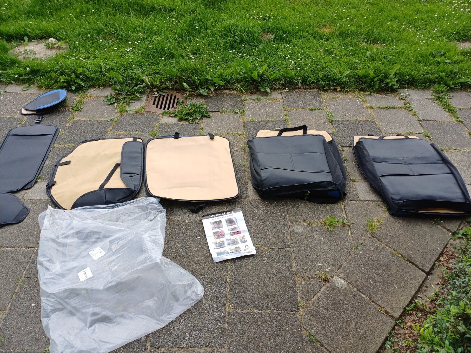 Nieuwe auto stoelhoezen set - zwart/blauw, Auto diversen, Ophalen of Verzenden, Nieuw