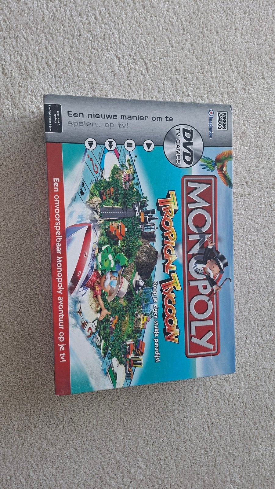 Monopoly Tropical Tycoon DVD TV Games, Drie of vier spelers, Ophalen of Verzenden, Gebruikt, Hasbro