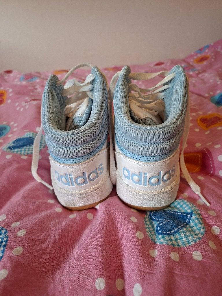 Hoge blauw witte Adidas, Ophalen, Blauw, Adidas, Sneakers of Gympen