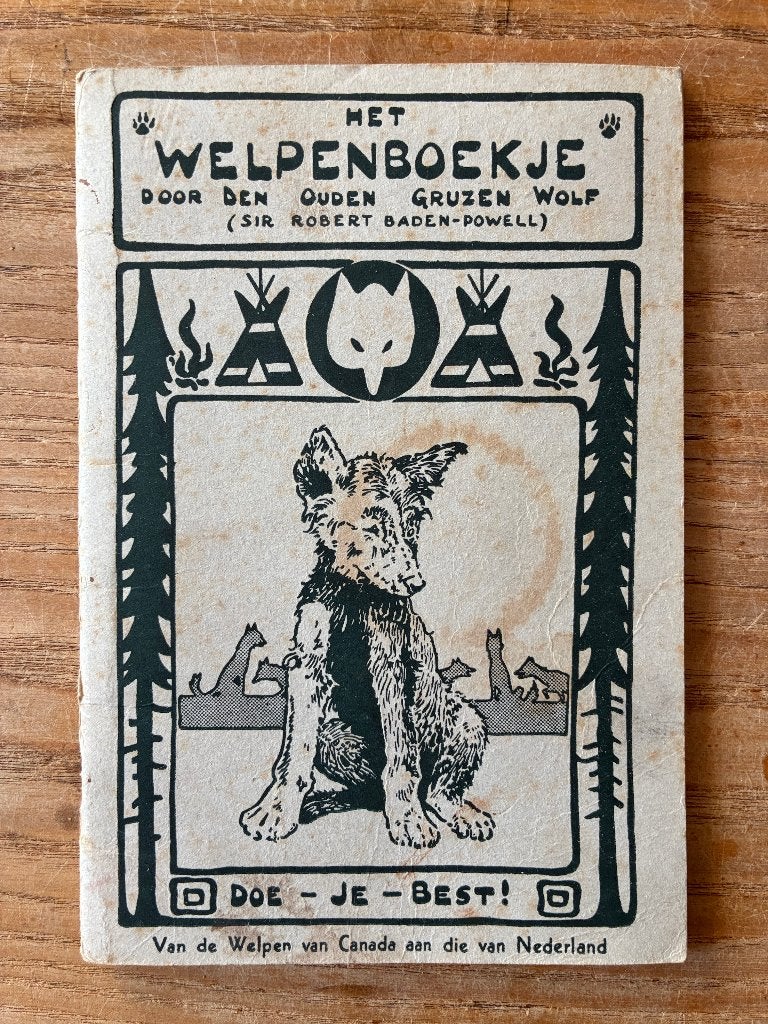 Het welpenboekje - 1945 - Van de welpen van Canada, Ophalen of Verzenden, Gebruikt, Boek of Tijdschrift