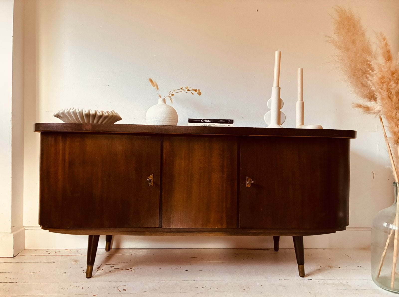Vintage retro dressoir tv meubel mid century, Huis en Inrichting, Kasten | Dressoirs, Ophalen, Gebruikt, 100 tot 150 cm, Vintage