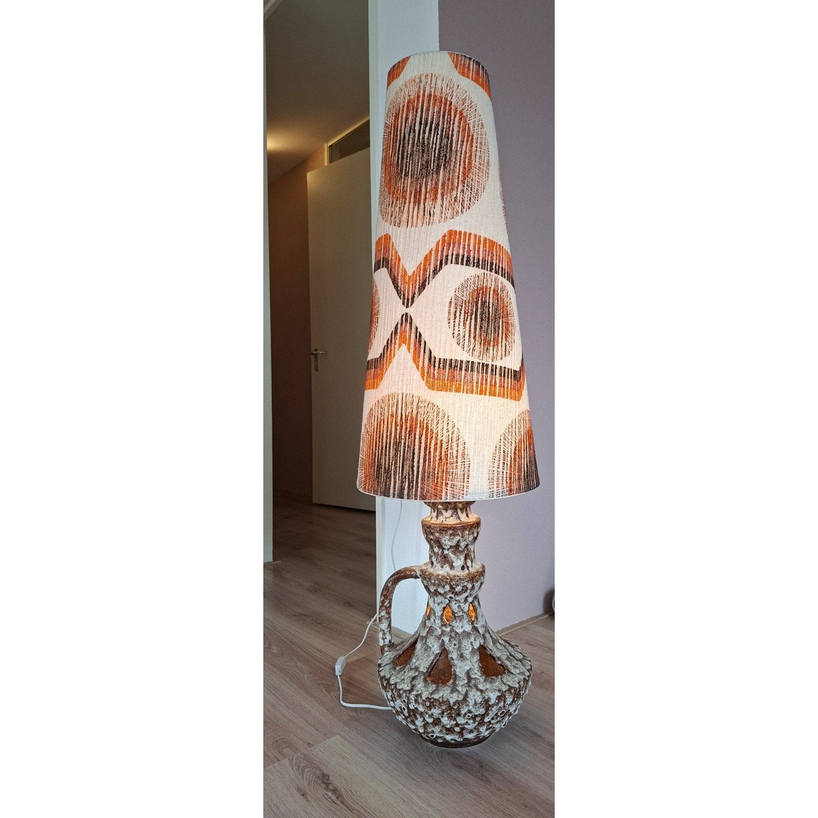 Keramieken vloerlamp, 70s vloerlamp, Ophalen