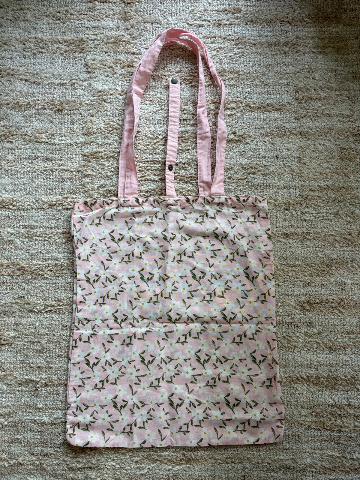 Roze bloemen shopper - Opvouwbare tas, Ophalen of Verzenden, Nieuw, Roze, Shopper