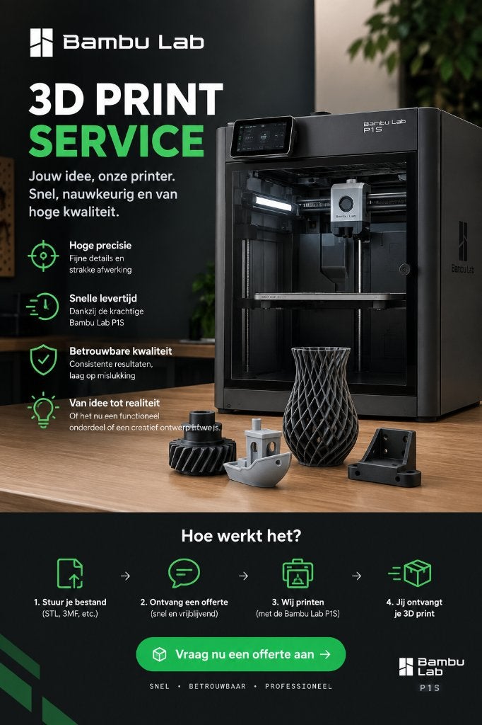 3D Print Service: Jouw idee, mijn print, Computers en Software, Bambu Lab, Nieuw, Ophalen of Verzenden, Filament