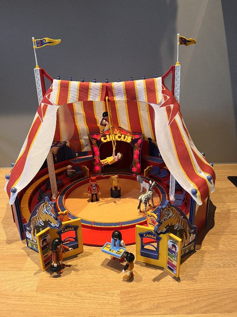 PLAYMOBIL 4230 Grote Circustent zeer compleet met licht, Gebruikt, Complete set, Overige typen, Ophalen of Verzenden