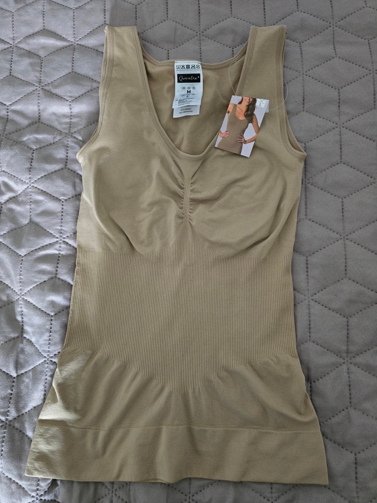 Queentex figuurcorrigerende top maat M, Maat 38/40 (M), Beige, Nieuw, Ophalen of Verzenden