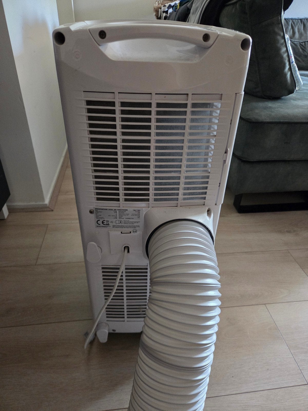 Tectro mobiele airco TP 1020 werkt goed, met gebruikssporen, Ophalen, Gebruikt, Minder dan 60 m³, 3 snelheden of meer