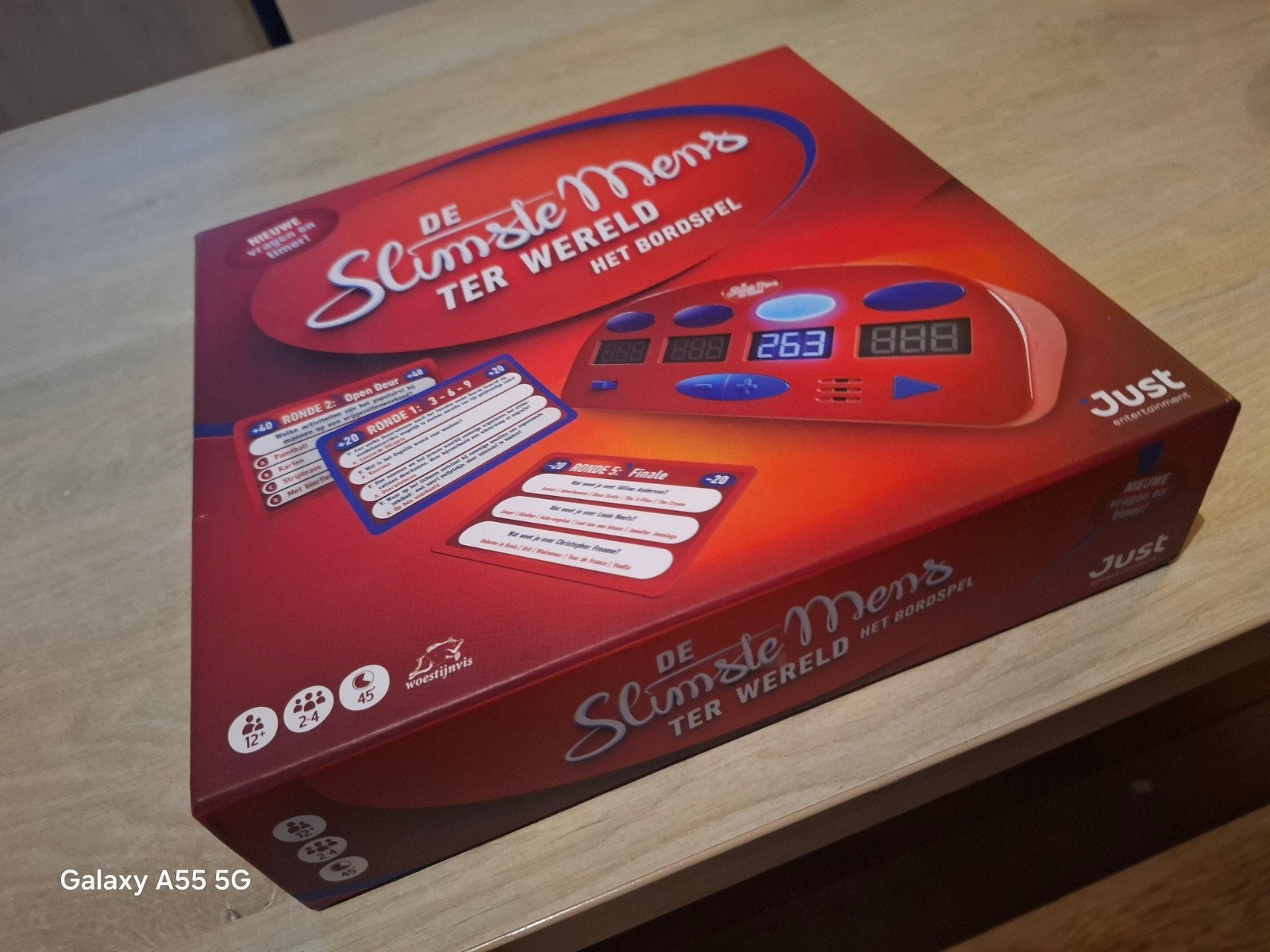 De Slimste Mens Ter Wereld - Het Bordspel (Nieuwstaat), Hobby en Vrije tijd, Gezelschapsspellen | Bordspellen, Info@justentertainment.nl