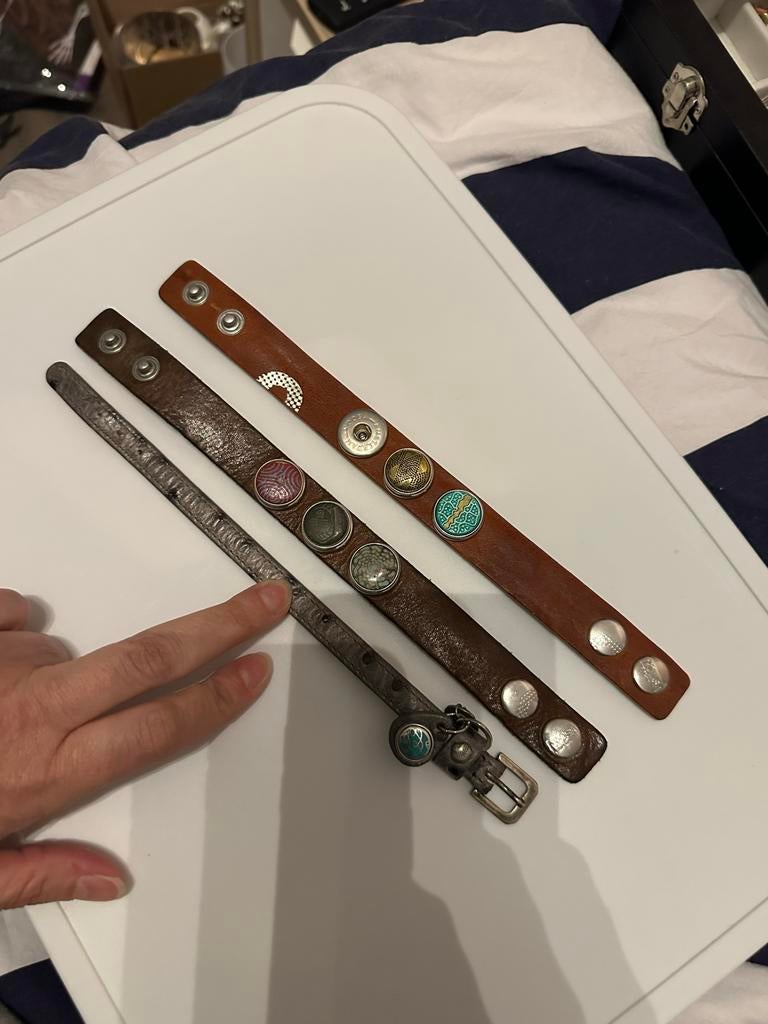 Noosa armbanden, Bruin, Leer, Ophalen of Verzenden, Zo goed als nieuw