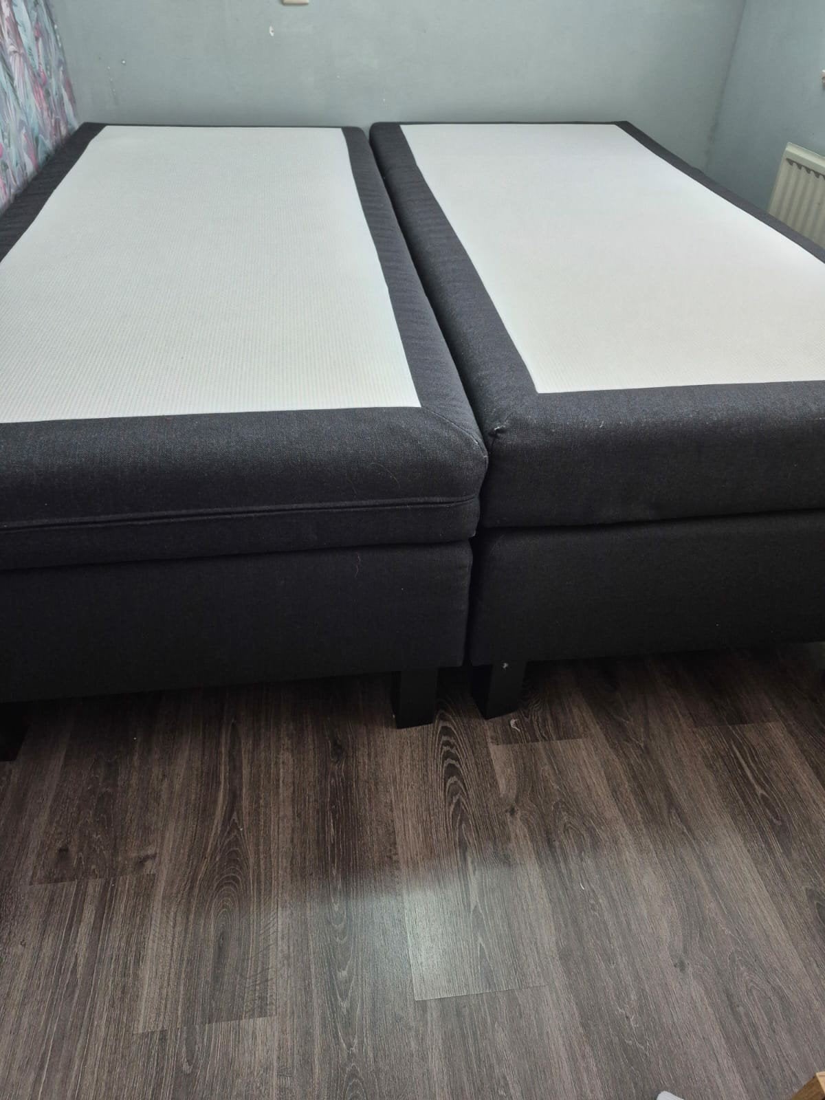 bezorging is mogelijk 160x200 boxspring bed, Huis en Inrichting, Slaapkamer | Boxsprings, Gebruikt, Zwart, Tweepersoons, Ophalen of Verzenden
