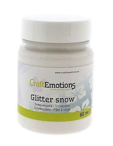 CraftEmotions glitter snow sneeuwpasta pot 60 ml 118038/0418, ., Overige typen, Nieuw, Ophalen of Verzenden