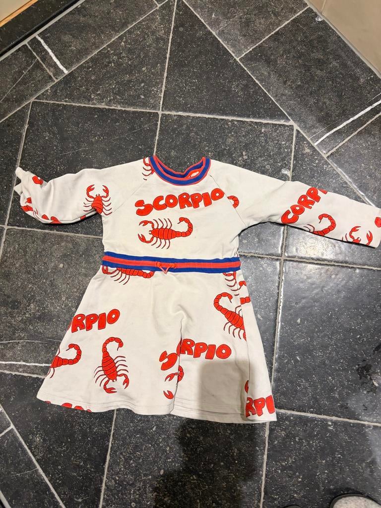 Mini Rodini Scorpio jurkje maat 104, Ophalen of Verzenden, Gebruikt, Meisje, Jurk of Rok