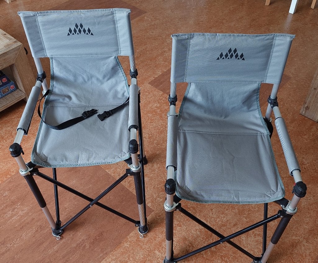 Obelink Compact Grey Kinderstoelen (2 stuks), Caravans en Kamperen, Ophalen, Zo goed als nieuw, Campingstoel