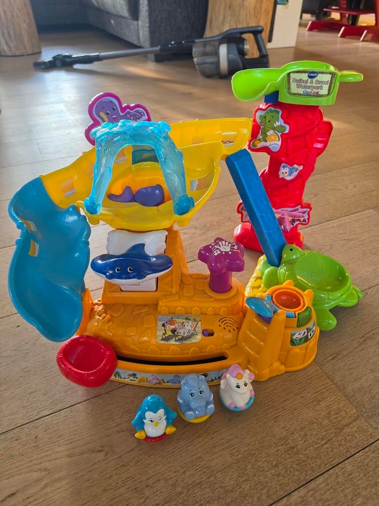 VTech ZoomiZooz Duikel & Draai Waterpark met 3 figuren, Ophalen of Verzenden, Gebruikt