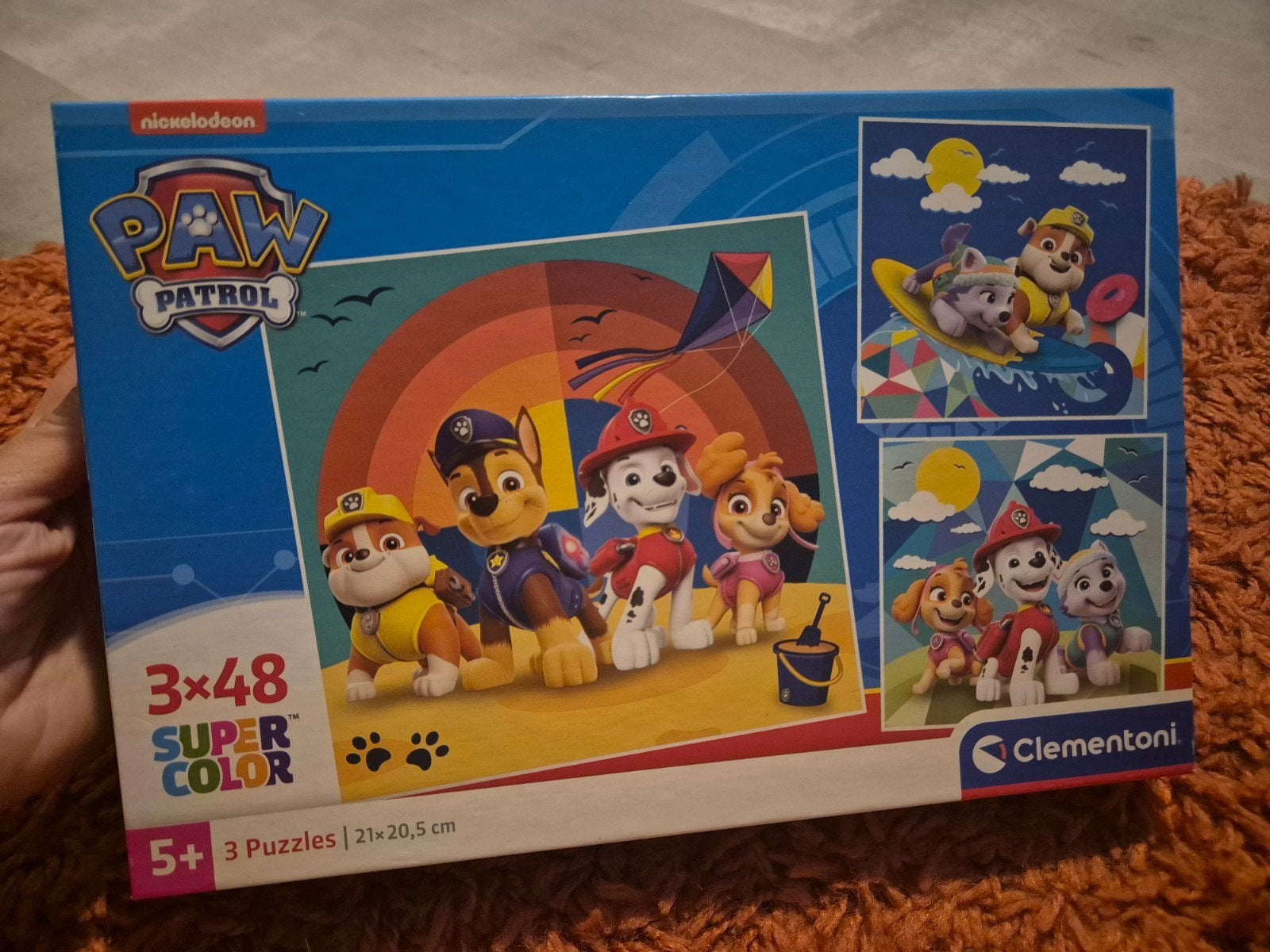 paw patrol puzzel x 3, Ophalen of Verzenden, 10 tot 50 stukjes, Zo goed als nieuw