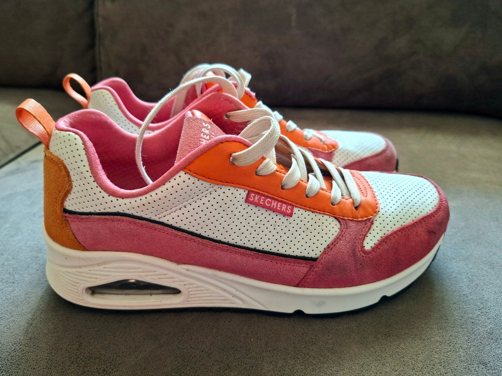 Skechers Uno 2 fun sneakers oranje/roze/wit 39, Skechers, Overige kleuren, Ophalen of Verzenden, Sneakers of Gympen