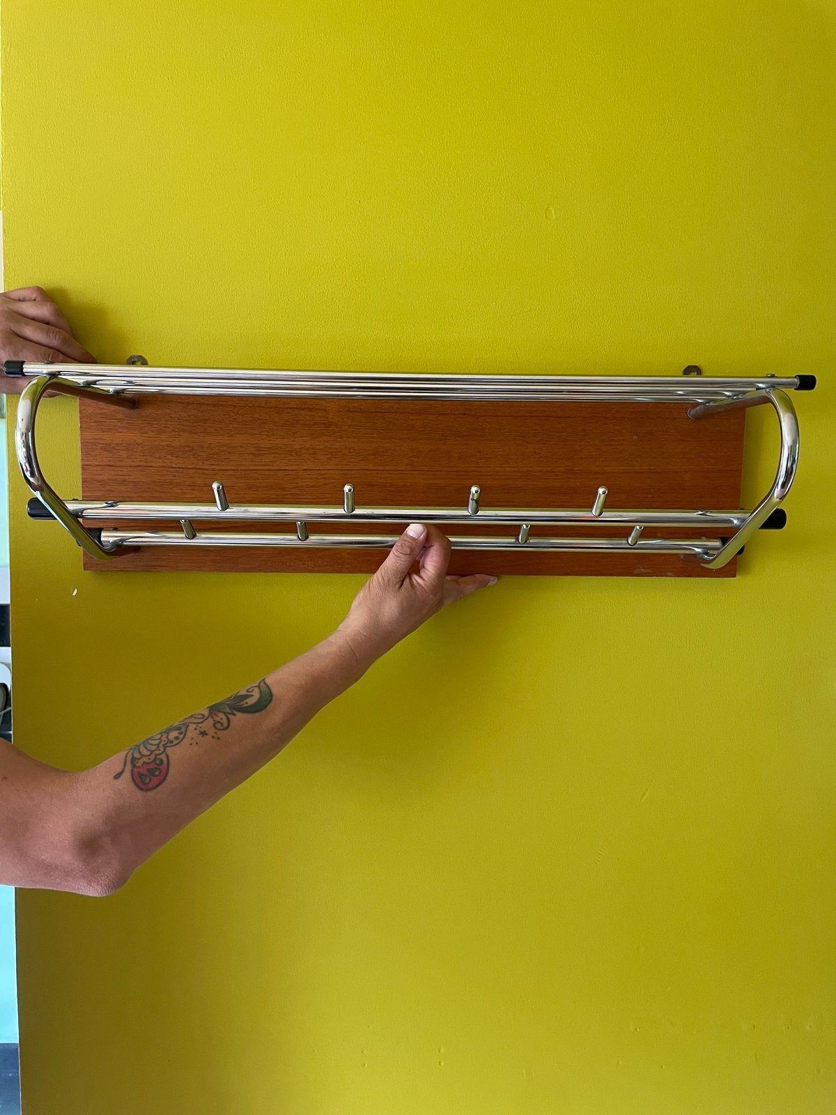 Vintage midcentury kapstok, Gebruikt, Minder dan 100 cm, Metaal, Ophalen