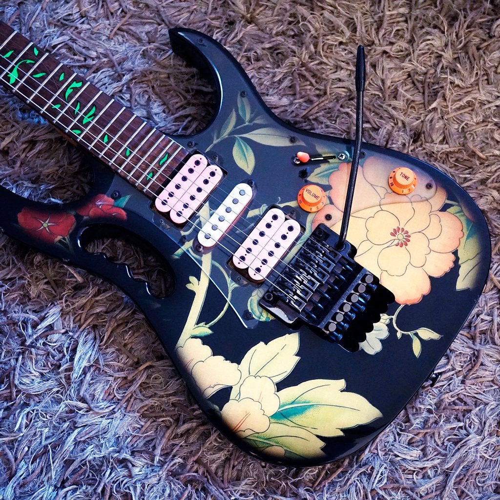 Ibanez JEM77-FP Floral Pattern – Vintage Collector’s Guitar, Ophalen, Zo goed als nieuw
