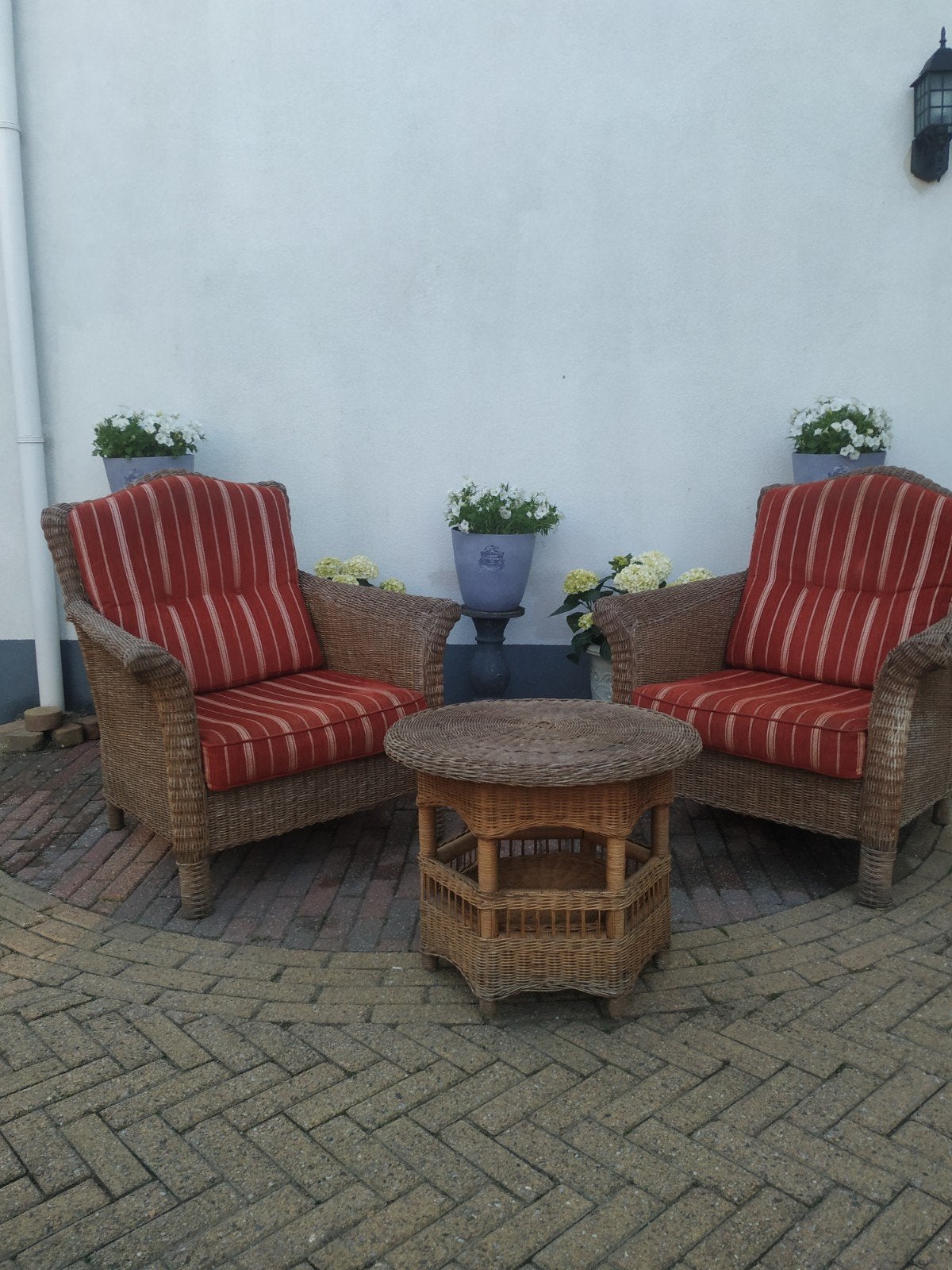 luxe rotan relex tuin set incl kussens en tafel, Tuin en Terras, Ophalen, 2 zitplaatsen