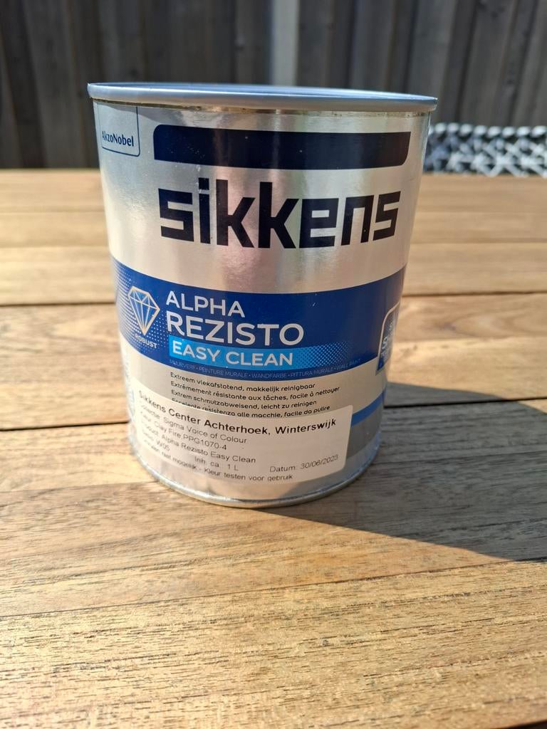 Sikkens Alpha Rezisto Easy Clean Verf - Clay Fire PPG1070-4, Ophalen of Verzenden