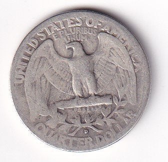 USA 1/4 Dollar 1939 D  Zeer Goed, Verzenden, Noord-Amerika, Losse munt, Zilver