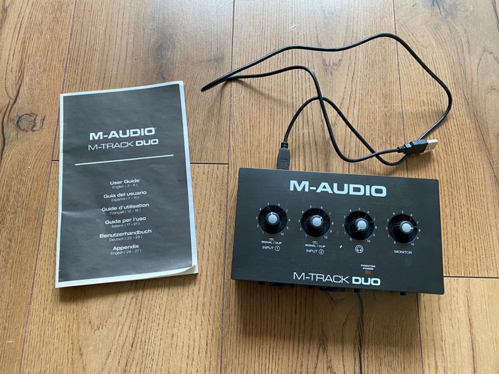 M-Audio M-Track Duo Audio Interface - Nieuw uit de doos, Ophalen, Nieuw, Minder dan 5 kanalen, Microfooningang