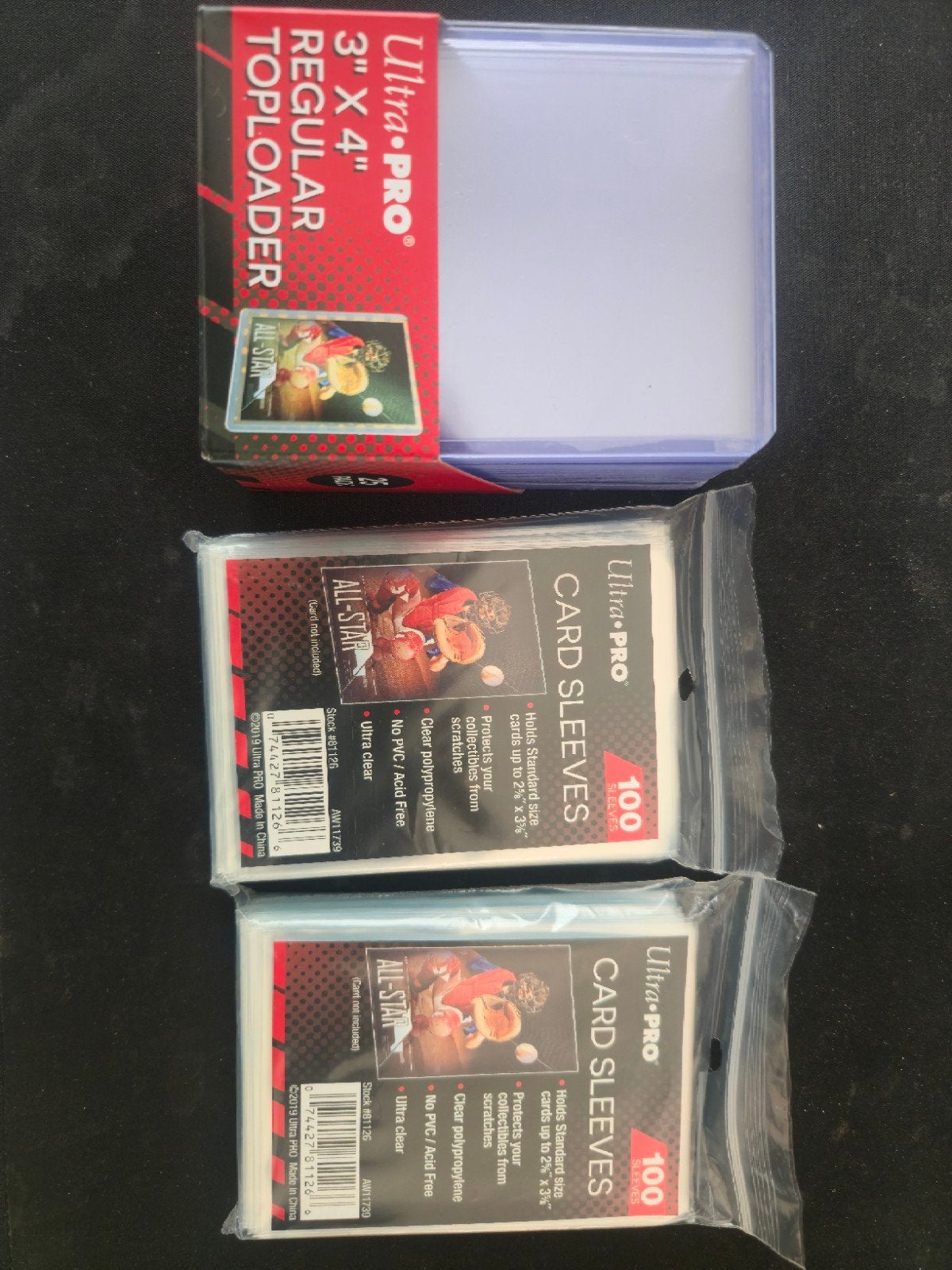200 Ultra Pro Card Sleeves & 25 Toploaders Kaarthouders, Ophalen of Verzenden, Nieuw