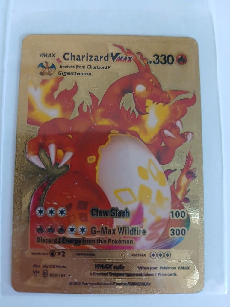 Pokémon Charizard VMAX gouden kaart, Ophalen of Verzenden