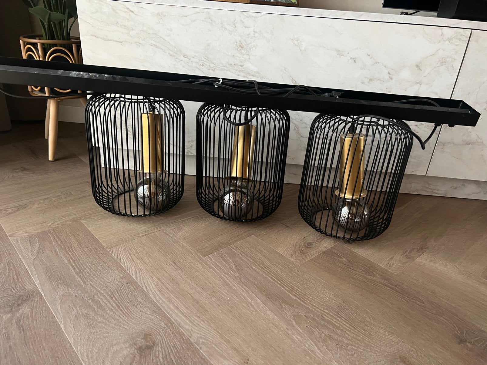 Design handlamp 3-lichts QAZQA, Ophalen, Zo goed als nieuw